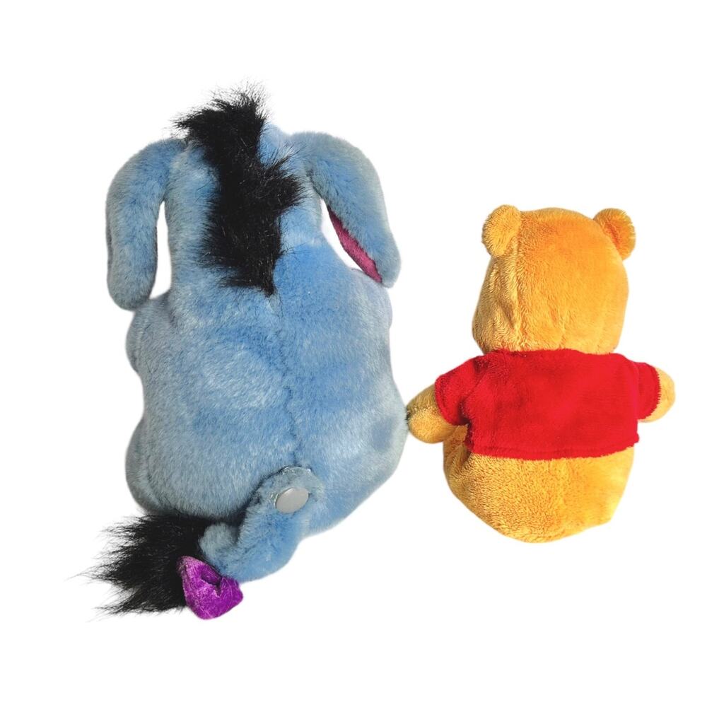 Disney Store Eeyore 10" Winnie the Pooh 8" Plush Stuffed Animal Detachable Tail - Picture 5 of 10